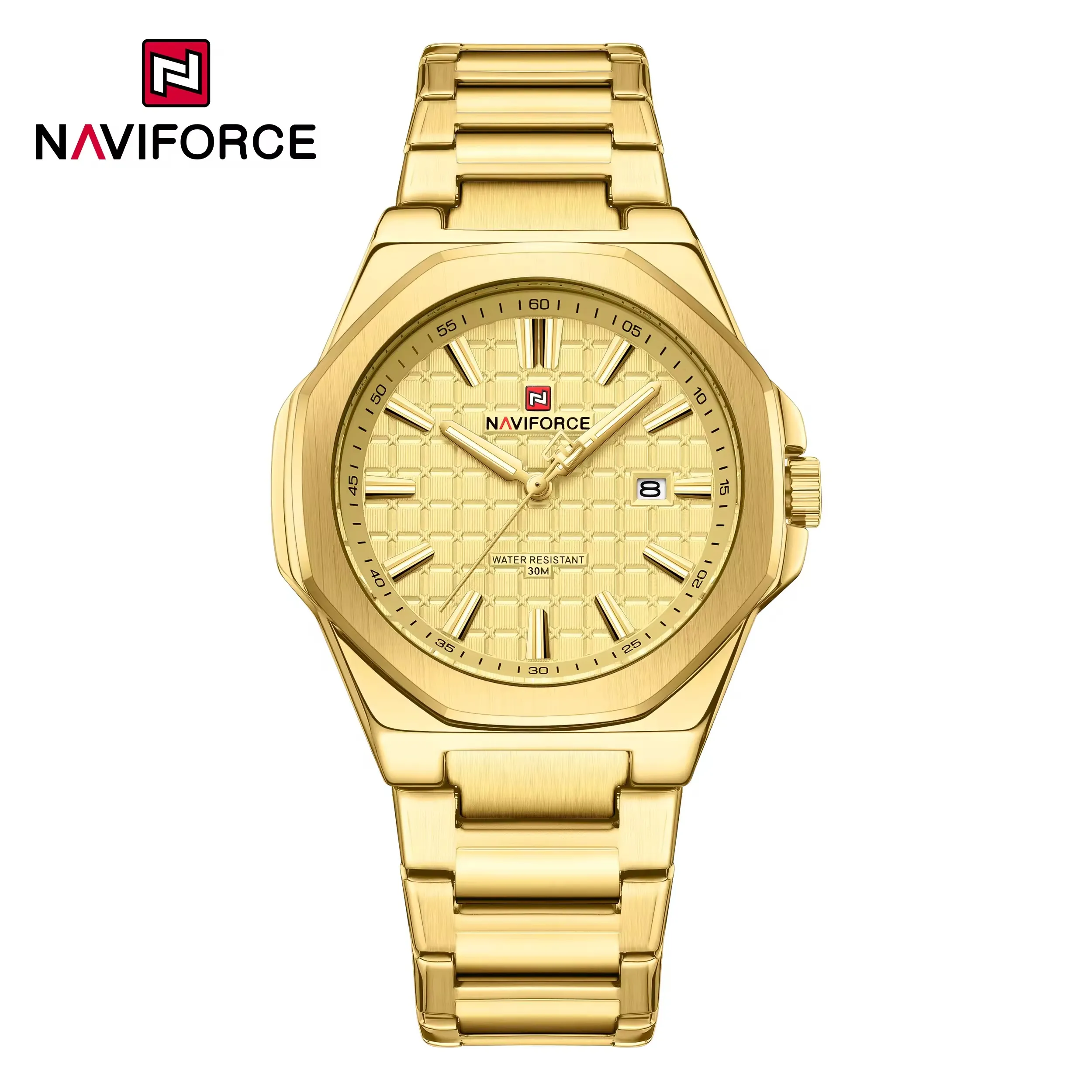 Naviforce 9258 CH For Men - Gold
