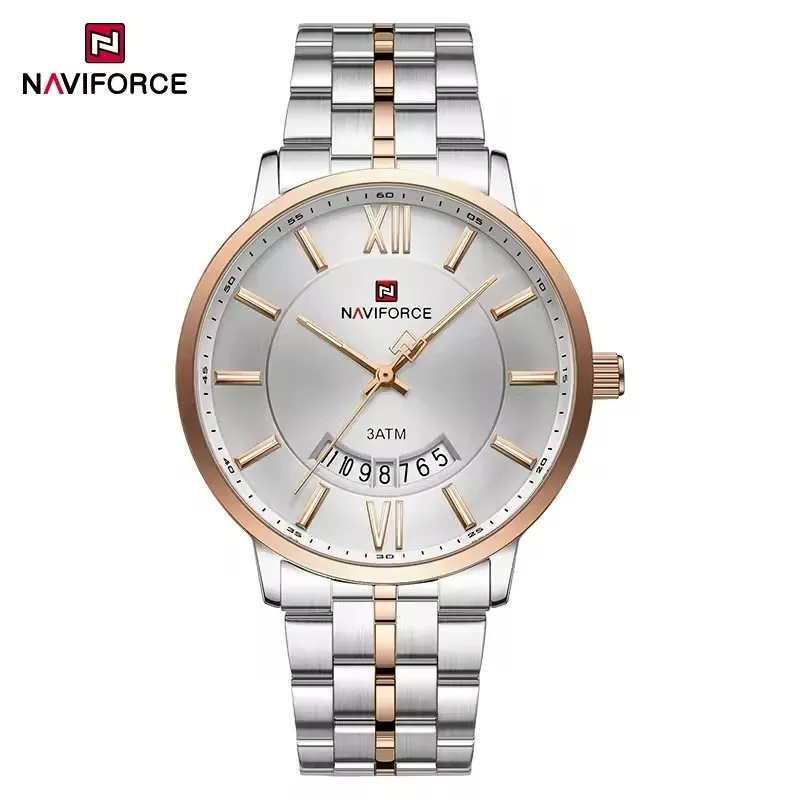 Naviforce 9238 - Silver Rose For Men