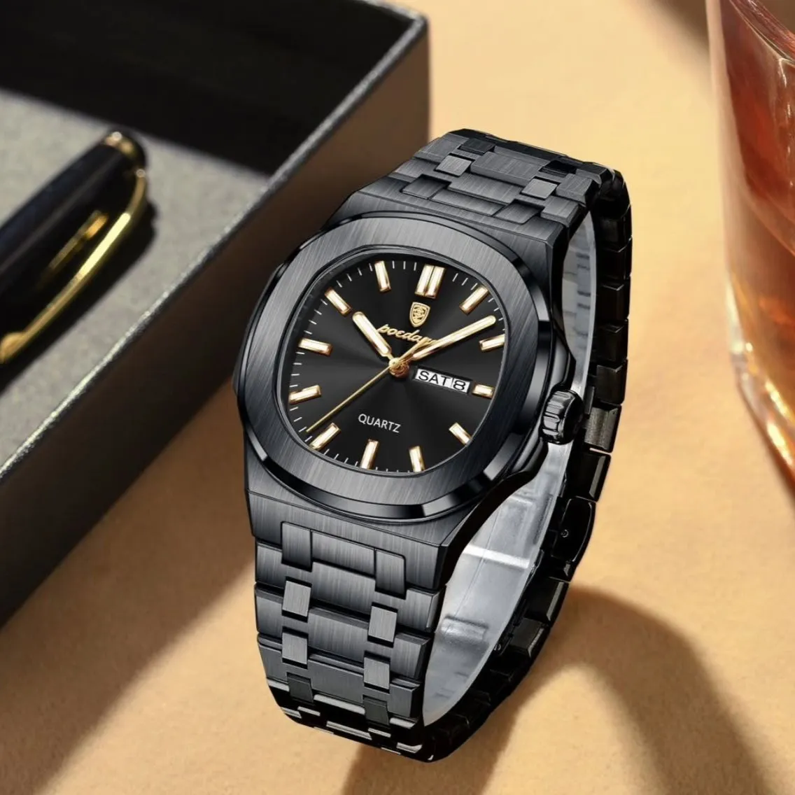 Poedagar 853 CH For Men - Black