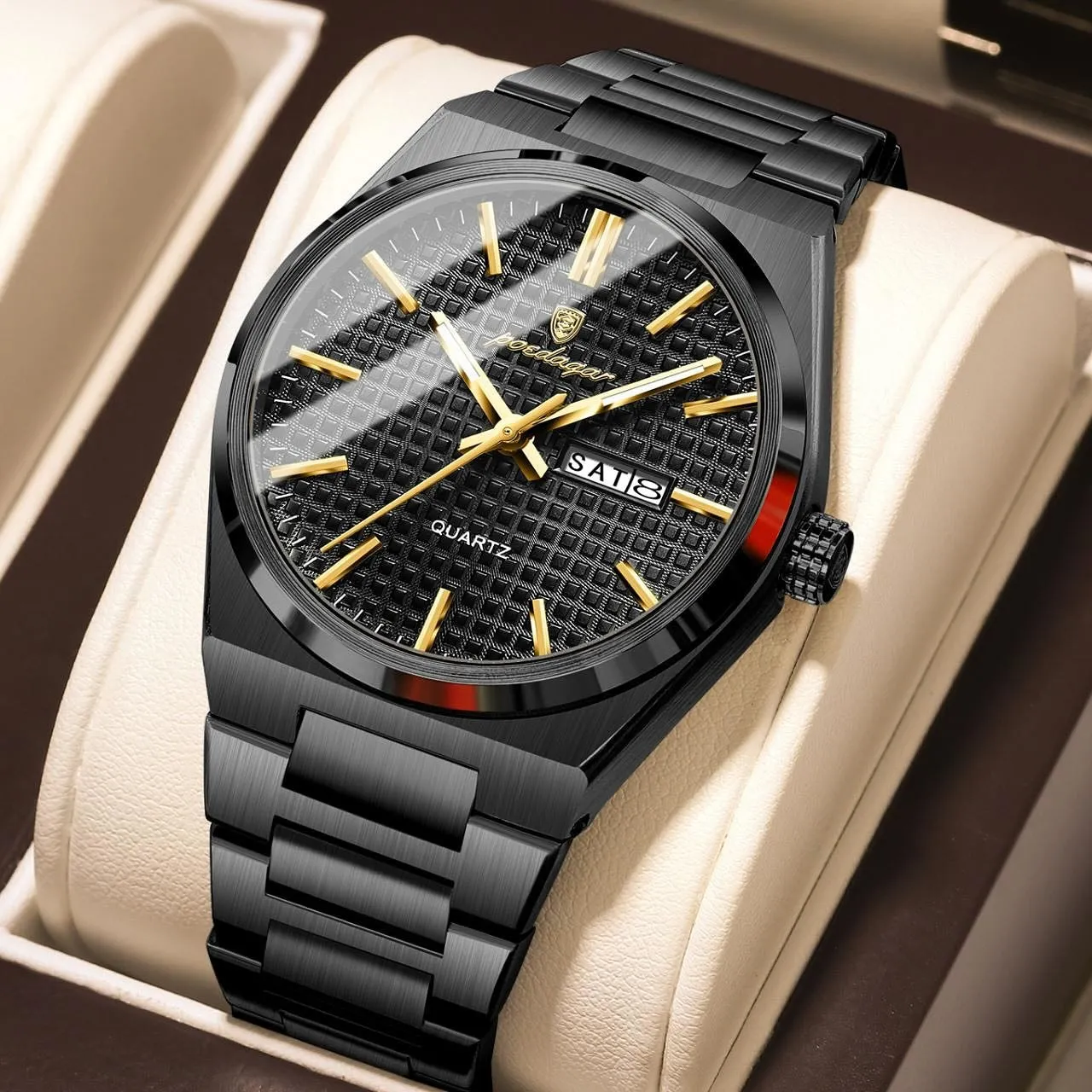 Poedagar 874 CH For Men - Black