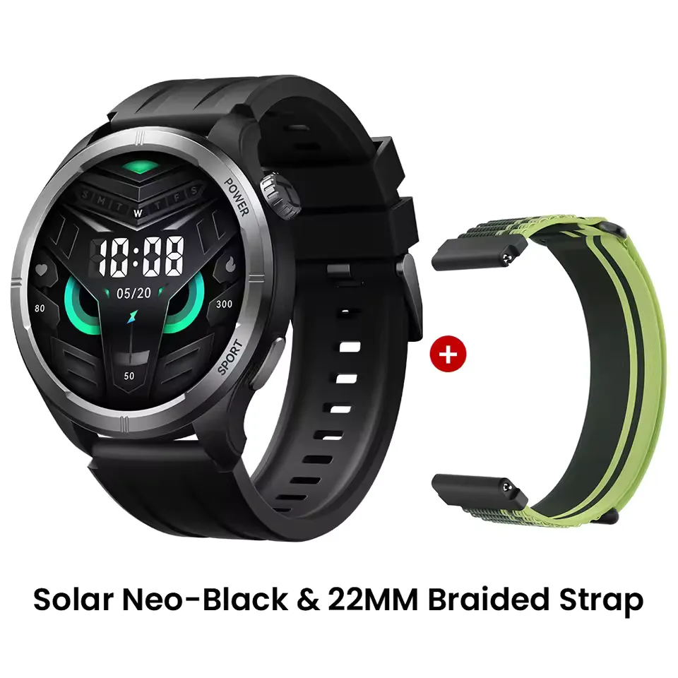 Haylou Solar Neo Smart Watch - Black ( Dual Strap )