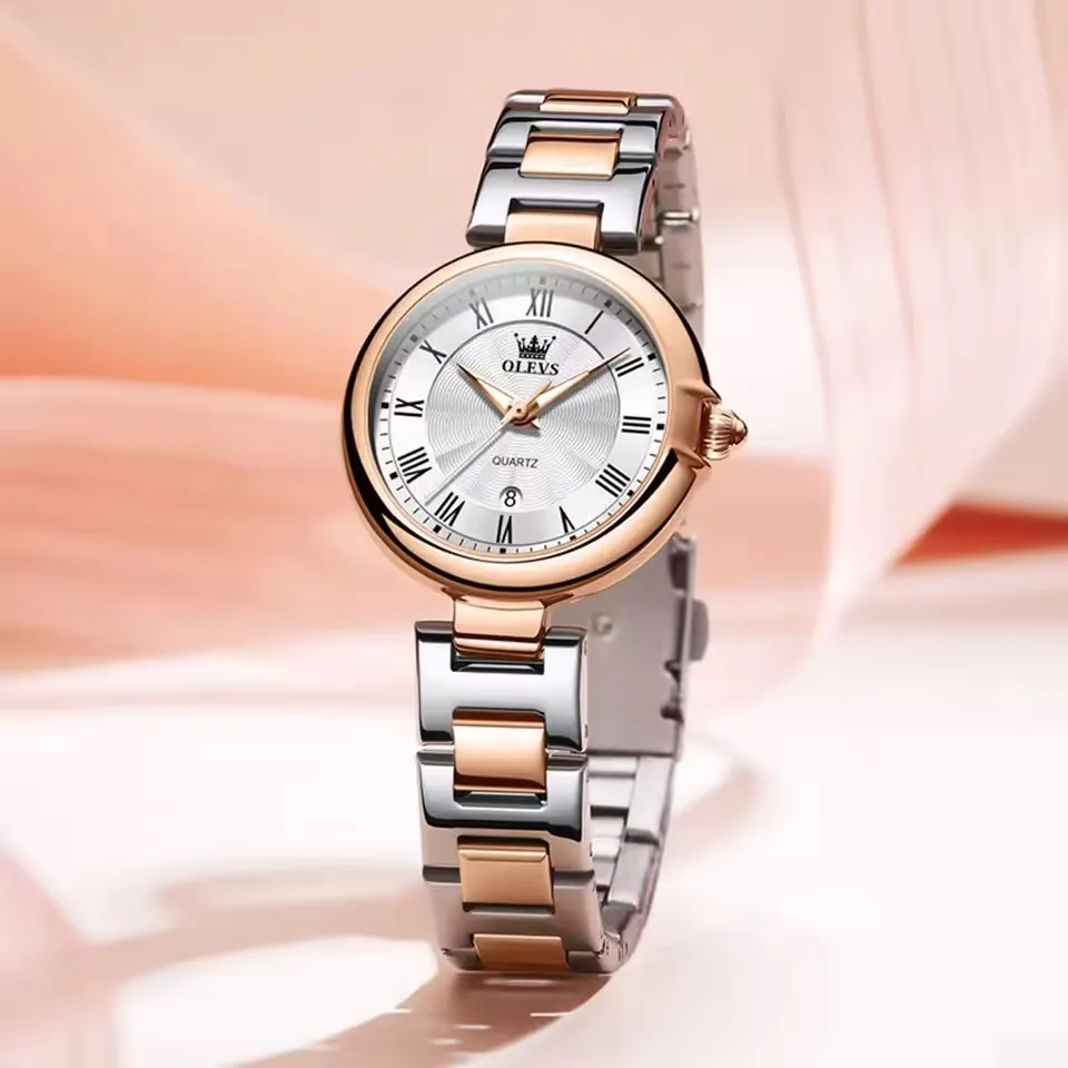 Olevs 5608 For Women – Silver Rose