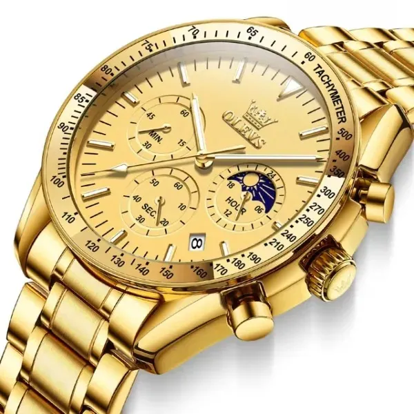 Olevs 3618 For Men - Gold For Men