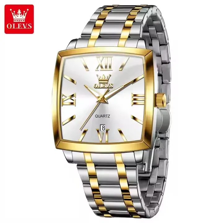 Olevs 2969 CH For Men - Silver Gold