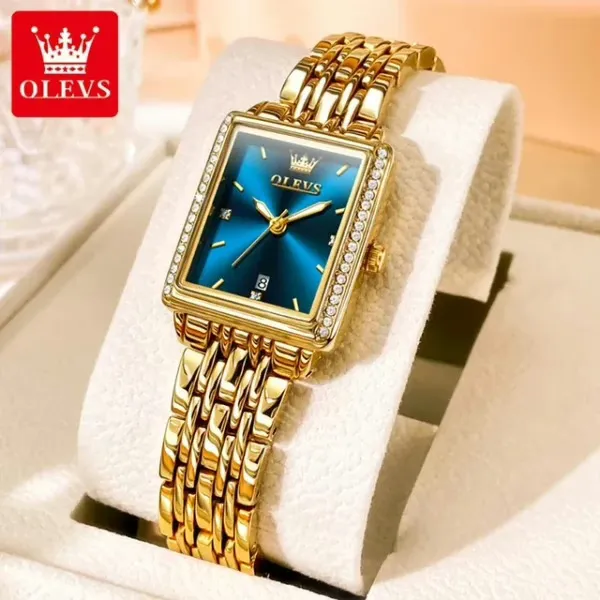 Olevs 9995 For Woman - Gold Blue