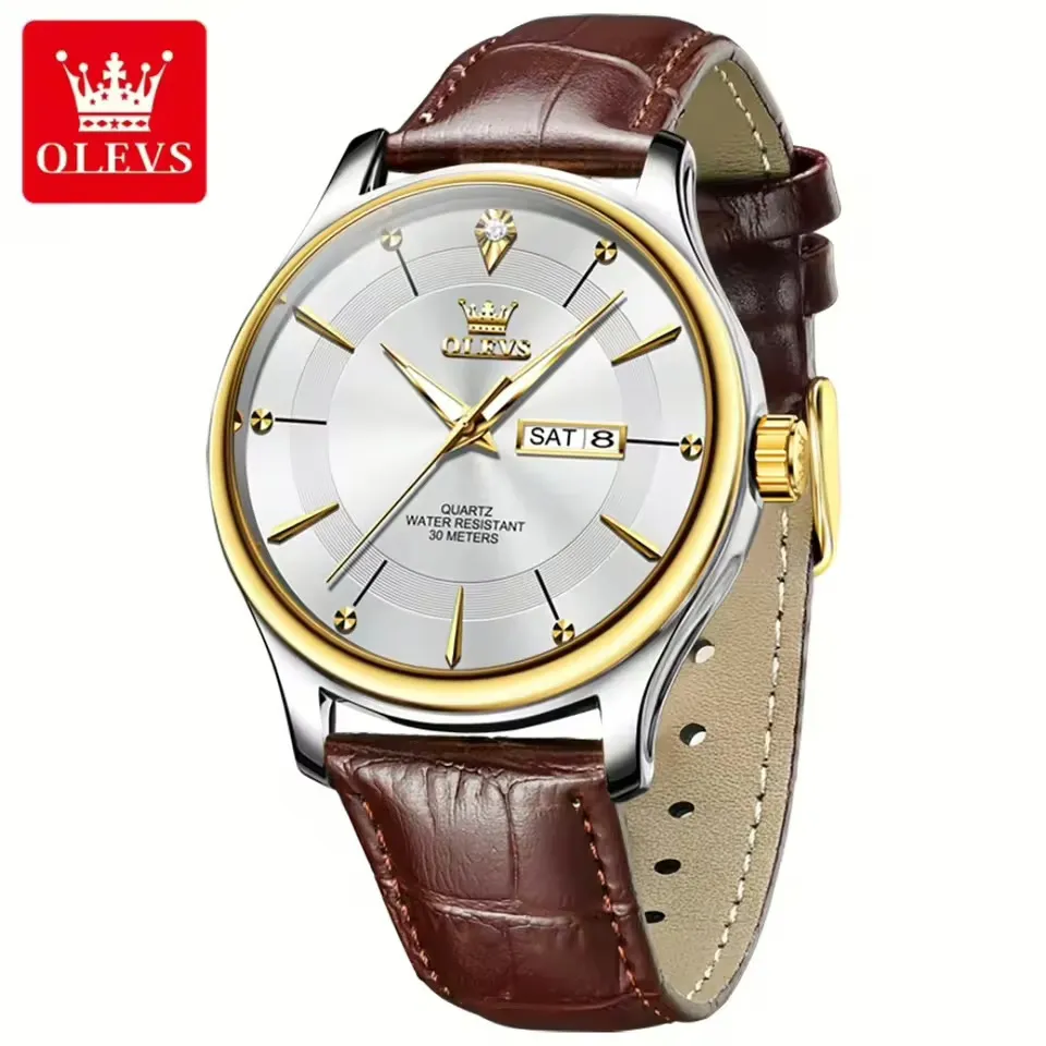 Olevs 9908 L - Brown White