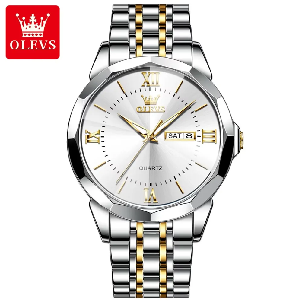 Olevs 9989 CH ? Silver Gold For Man