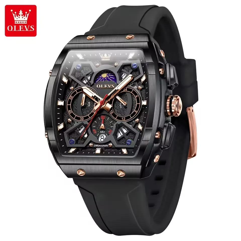 Olevs 2942 For Men - Black