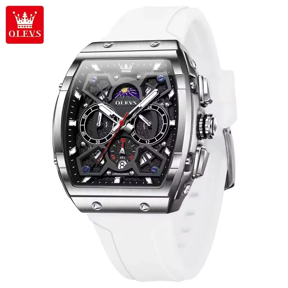 Olevs 2942 For Men - White