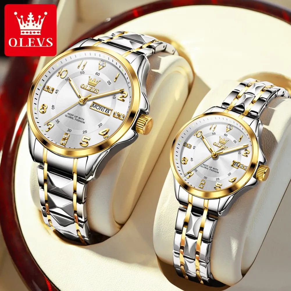 Olevs 2910 Couple - Silver Gold White