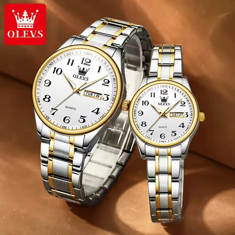 Olevs 5567 Couple - Gold White