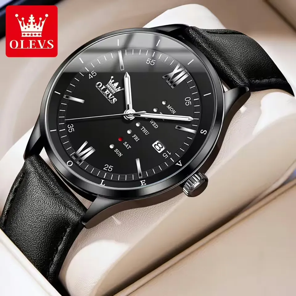 Olevs 2931  L - Black For Men