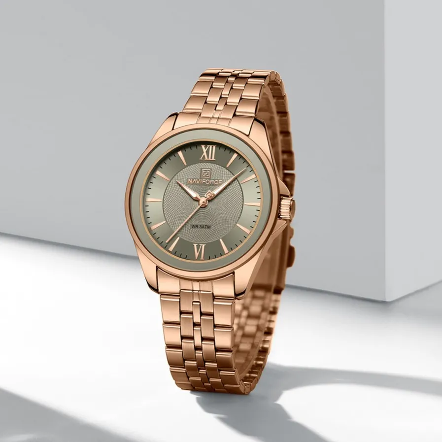 Naviforce 5067 For Women - Rose Gray