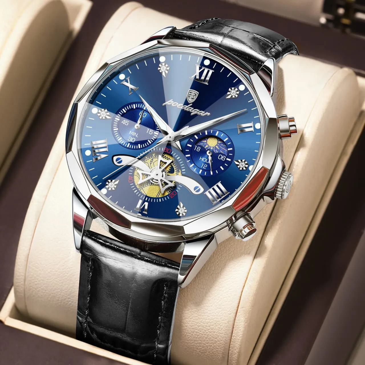 Poedagar 938L For Men - Black Blue