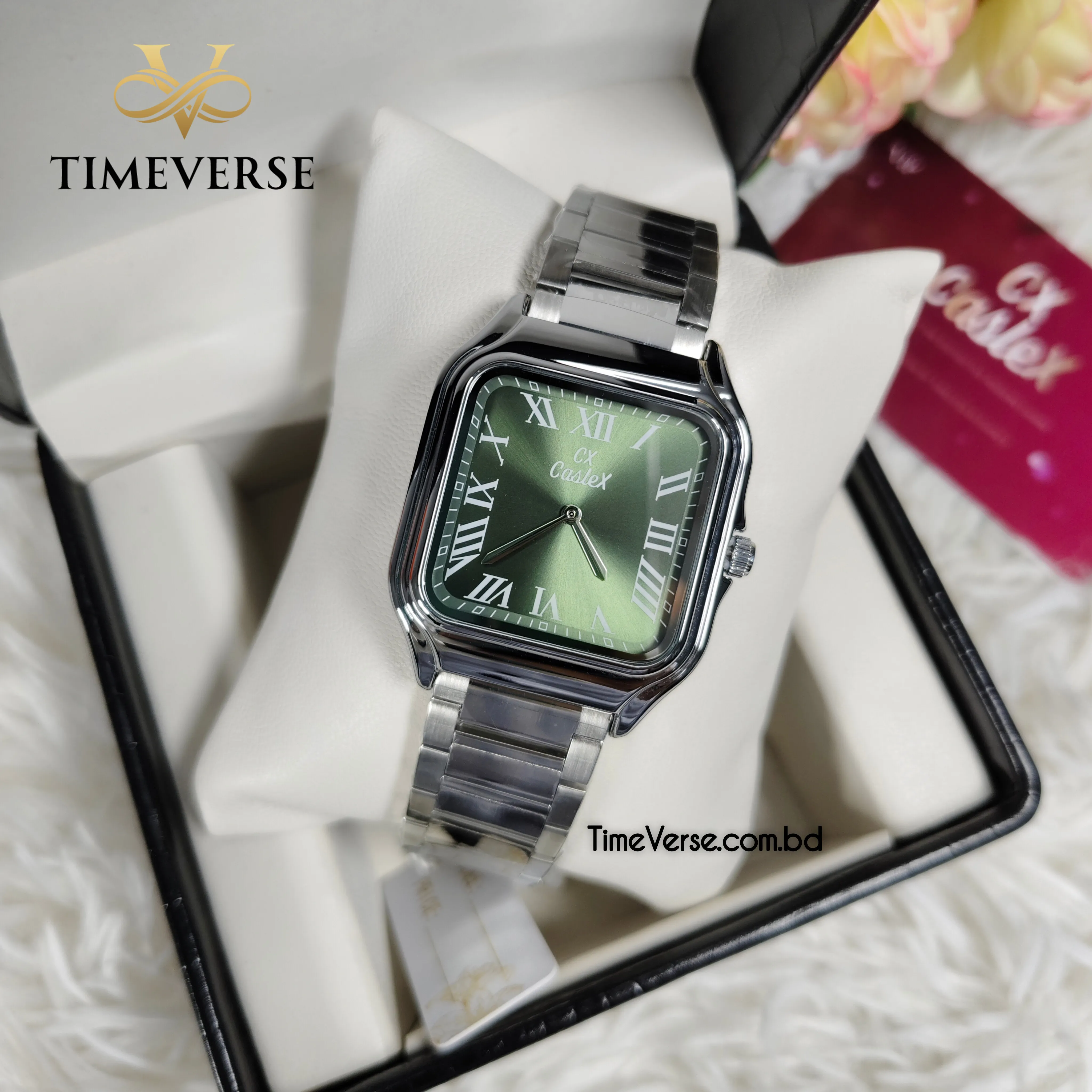 Caslex A18M For Men - Silver Green 