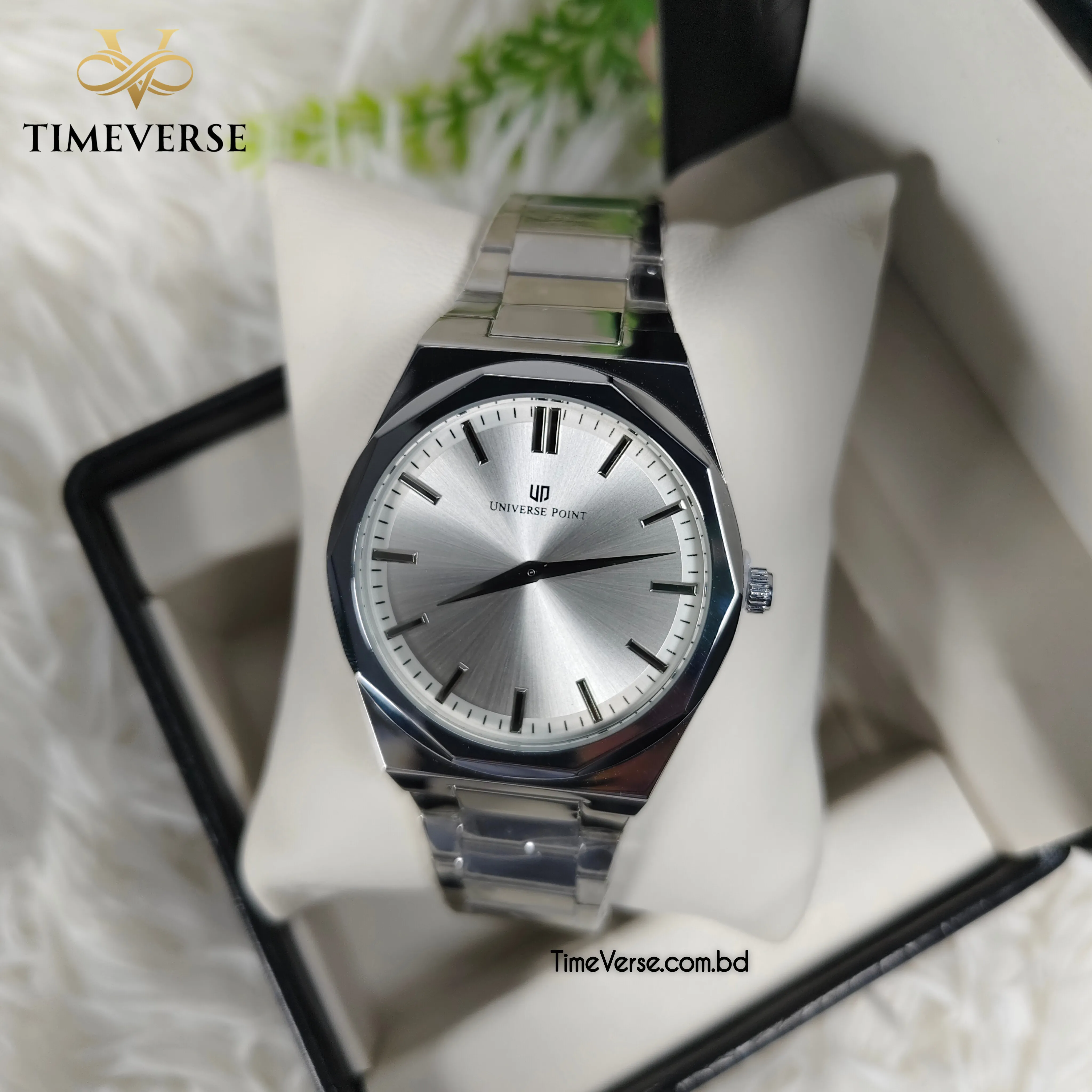 Universe Point 2605 Men's Watch  - Silver  