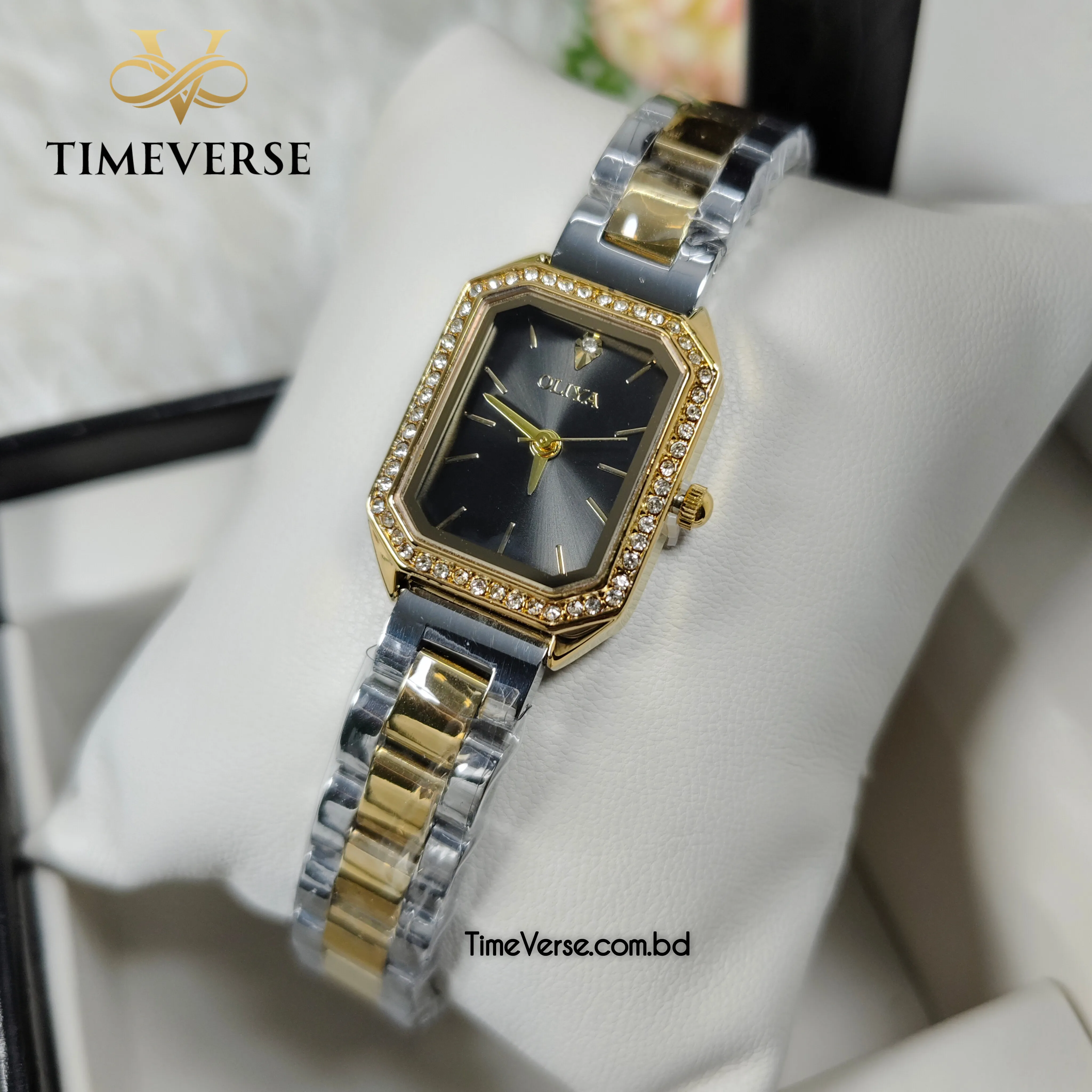 Oliya 6810 Ladies Watch - Silver Gold Black