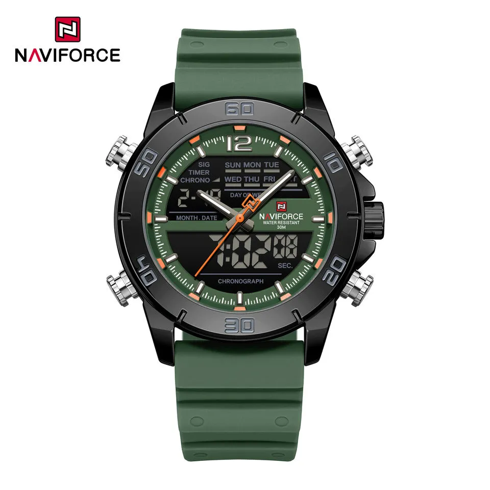 Naviforce 9253-T For Man - Silver green 
