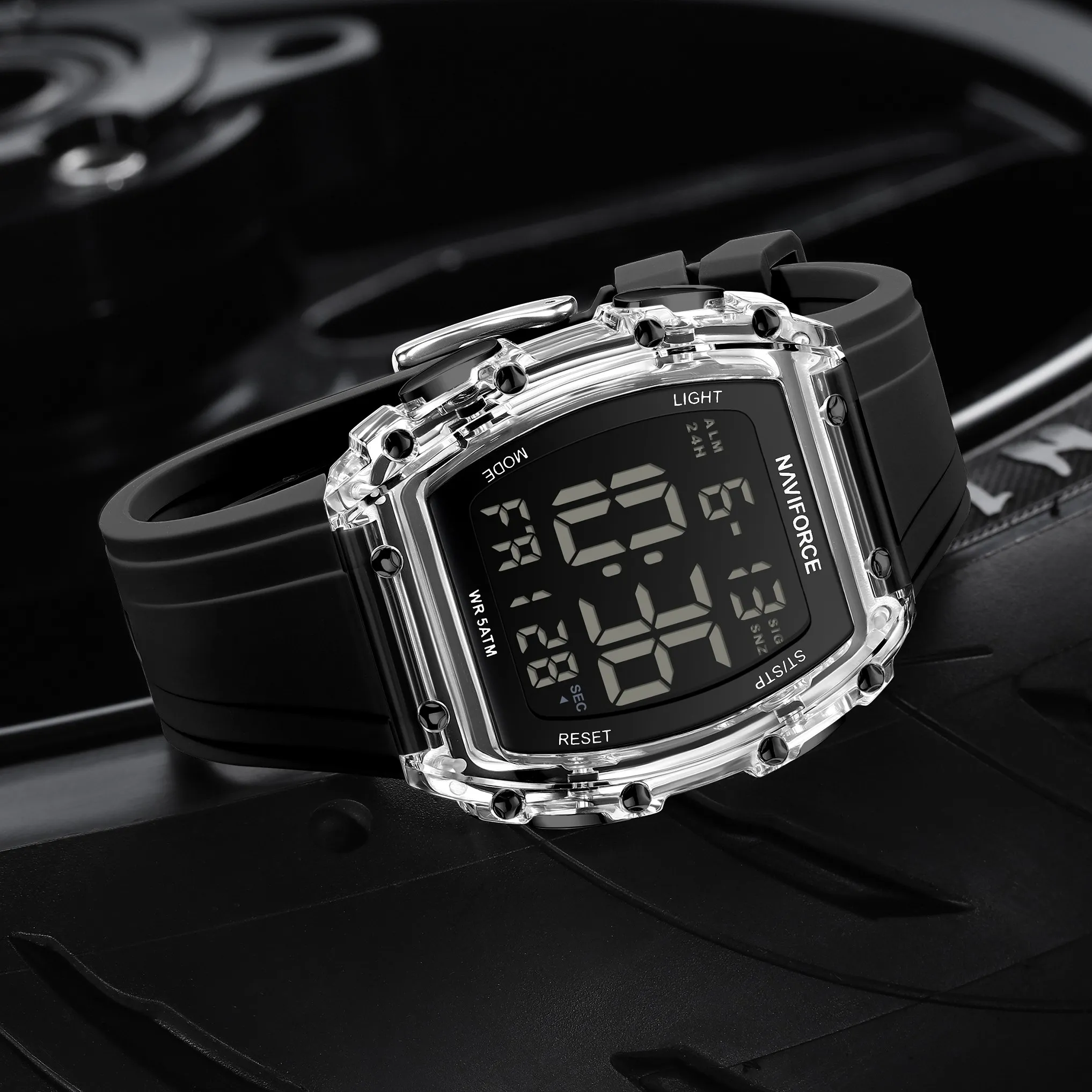 Naviforce 6107 - Silver Black