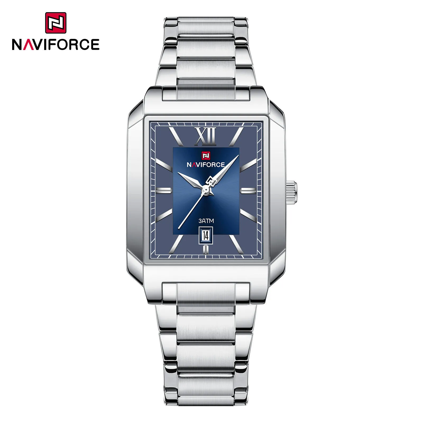 Naviforce 9251 For Men - Silver Blue
