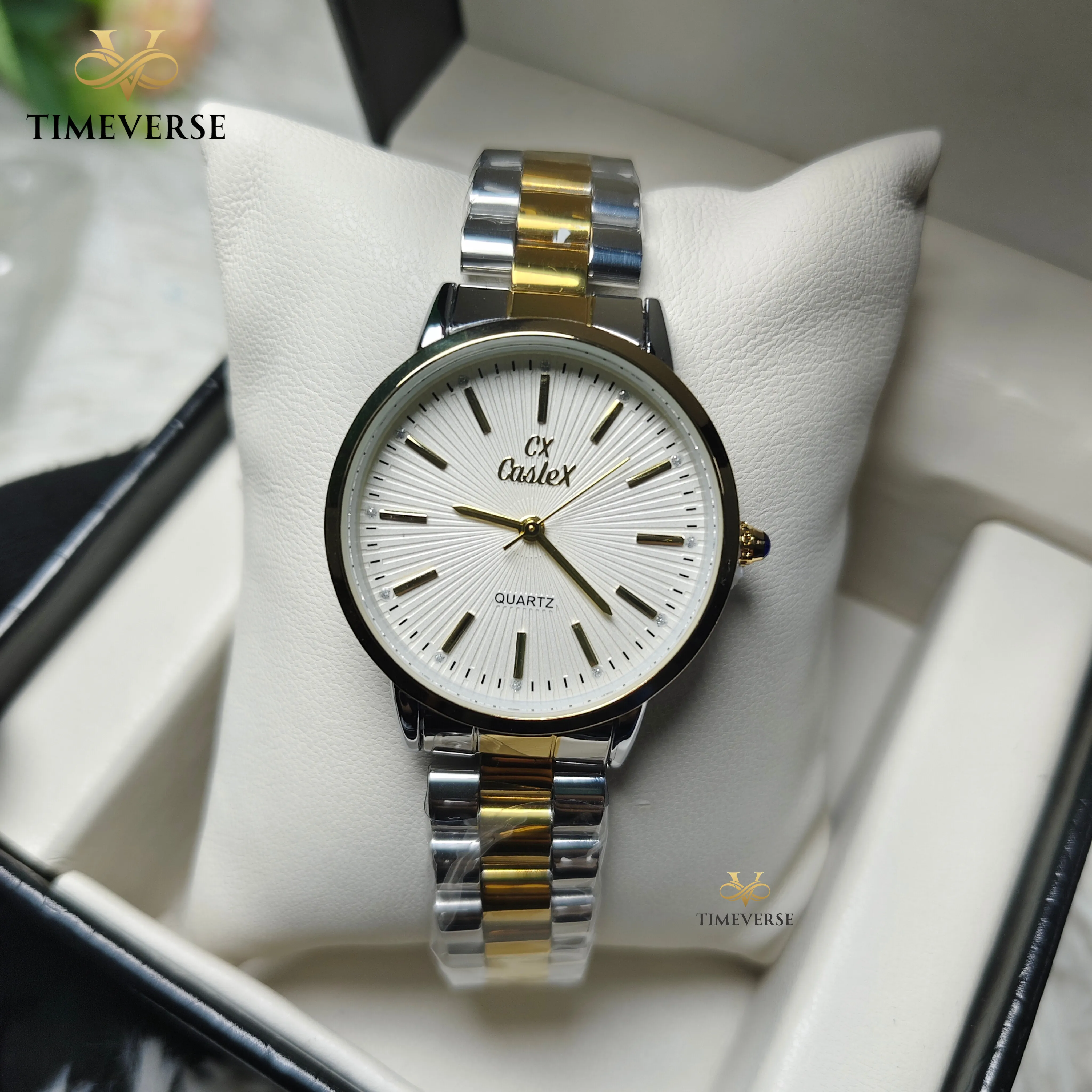 Caslex 027 Ladies - Silver Gold White