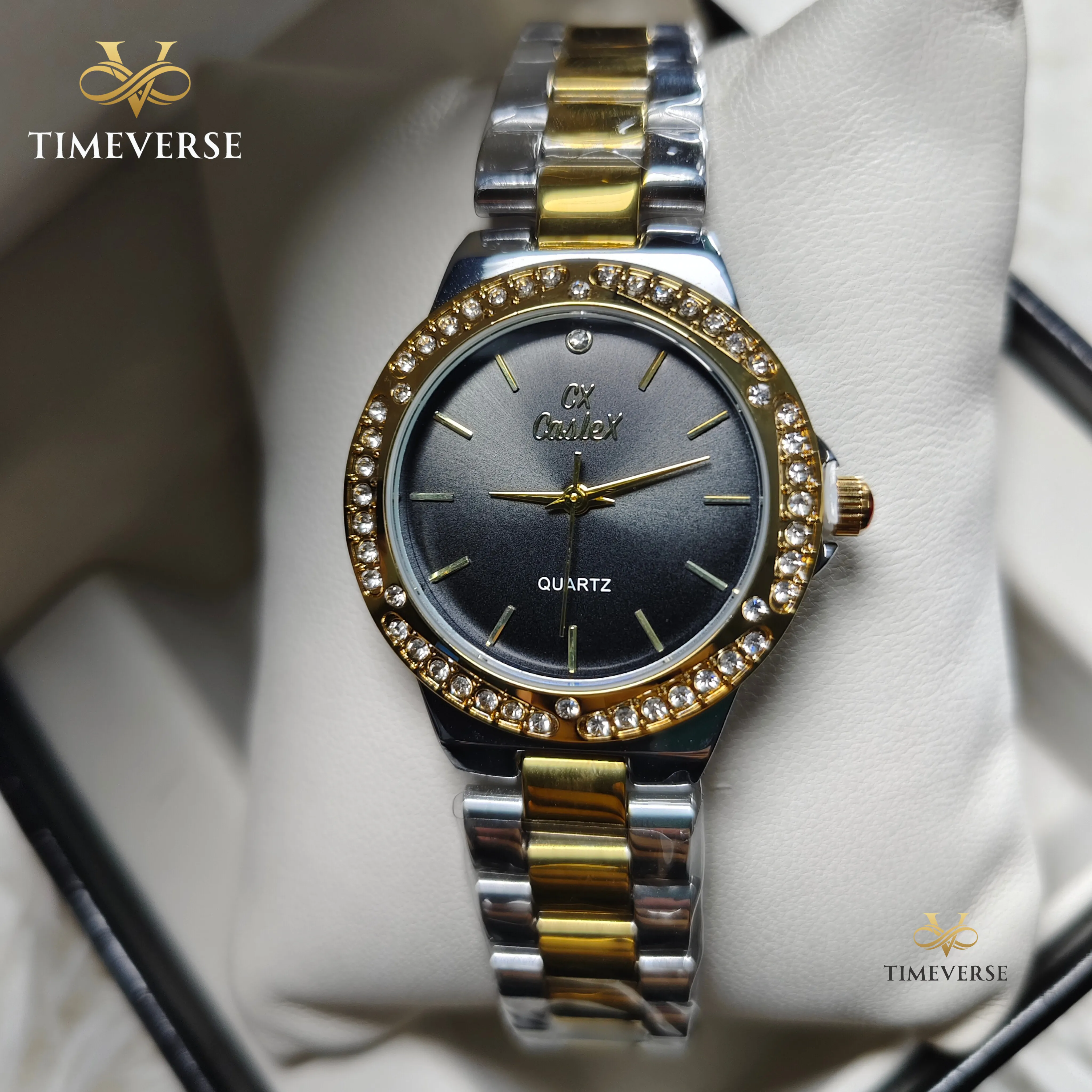 Caslex 016 Ladies - Silver Gold Black