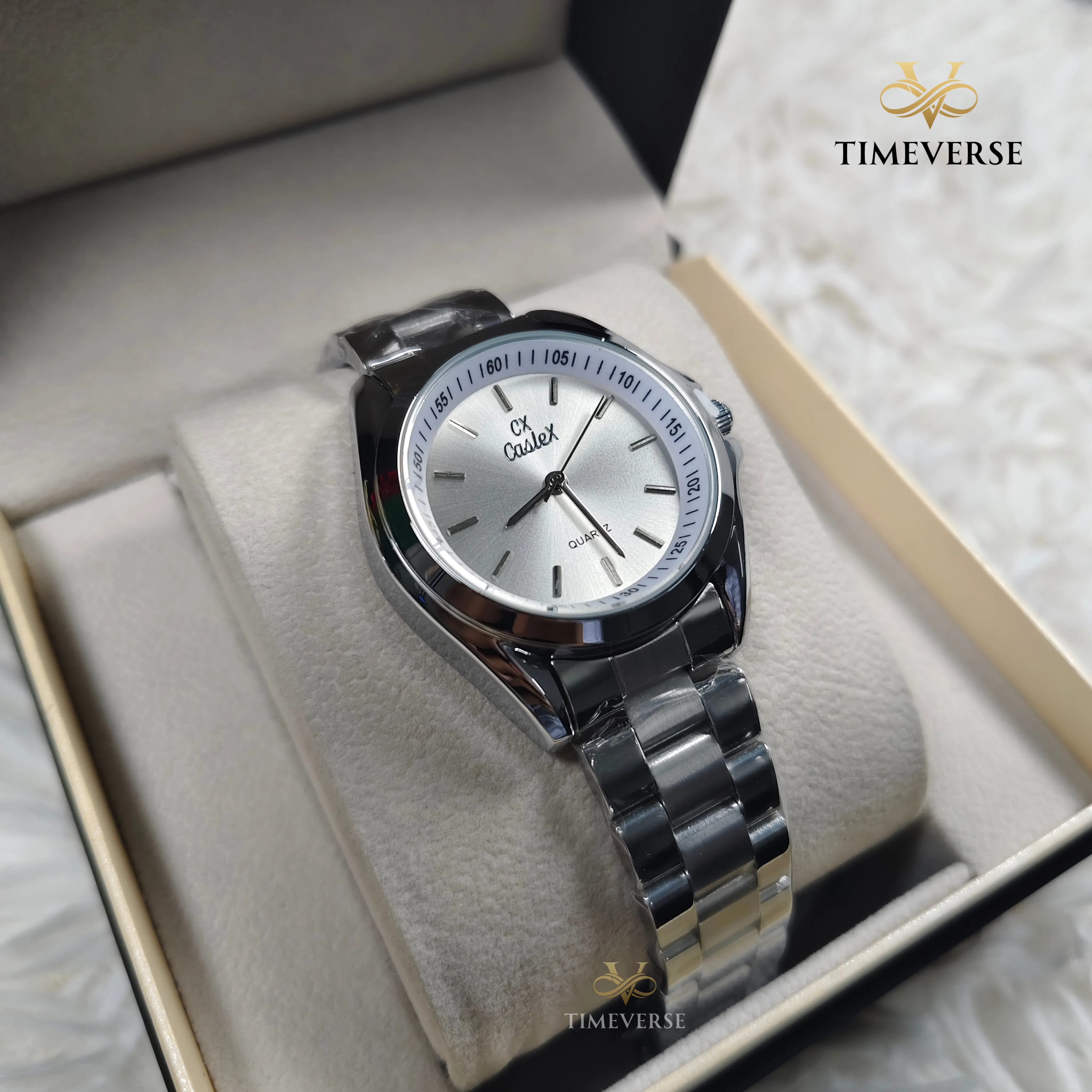 Caslex 018 Ladies Watch - Silver 