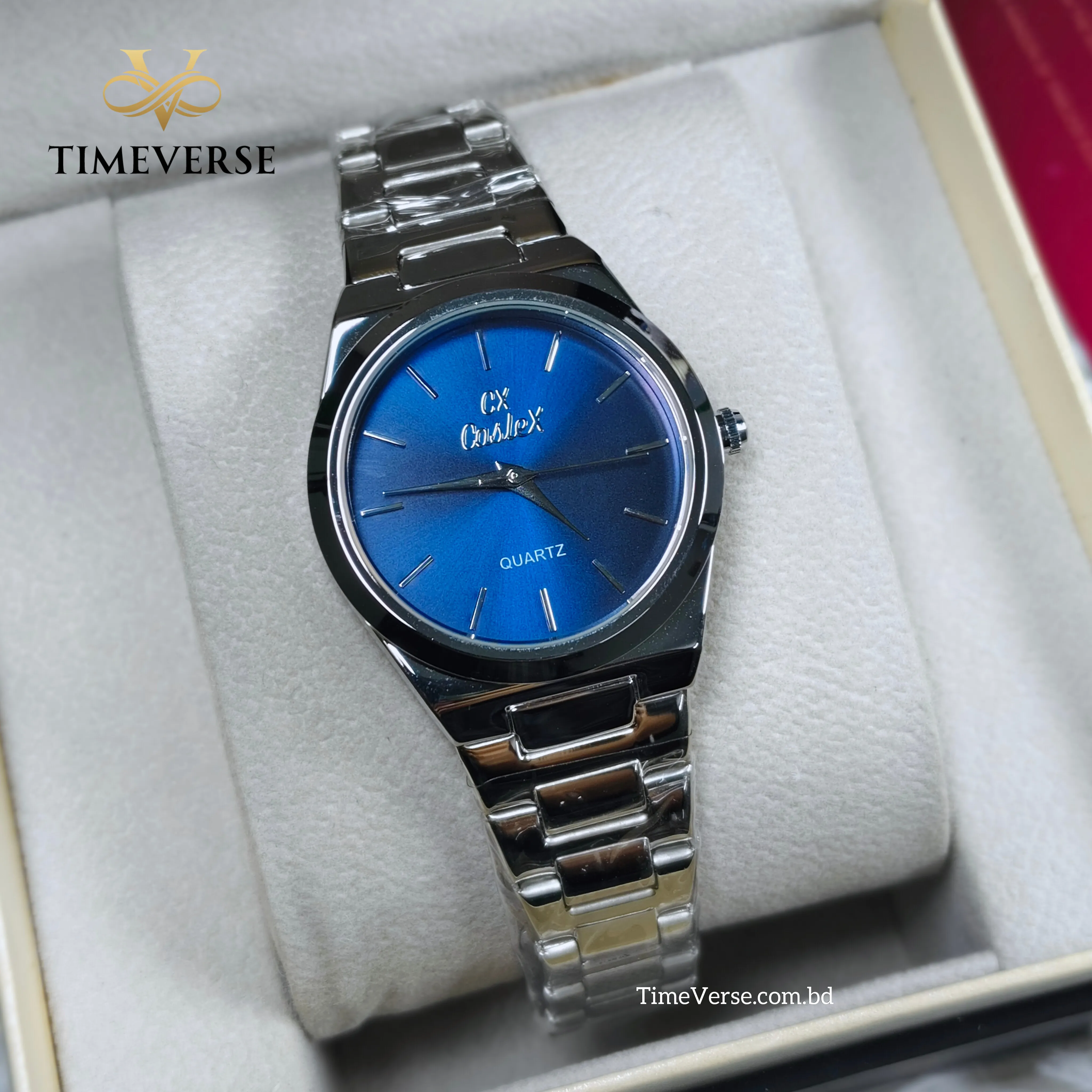 Caslex 017 Ladies Watch - Silver Blue 