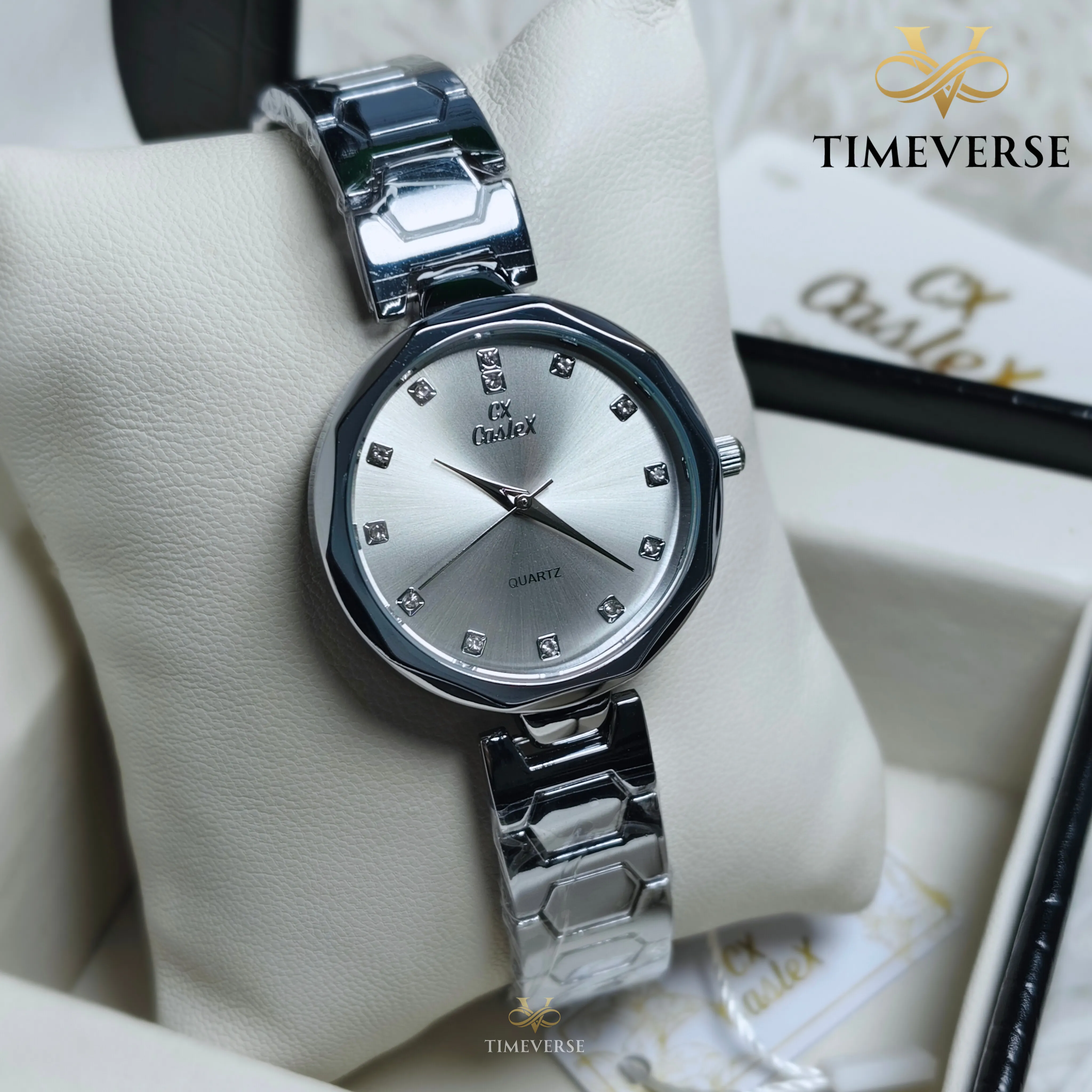 Caslex 255 Ladies Watch -  Silver 