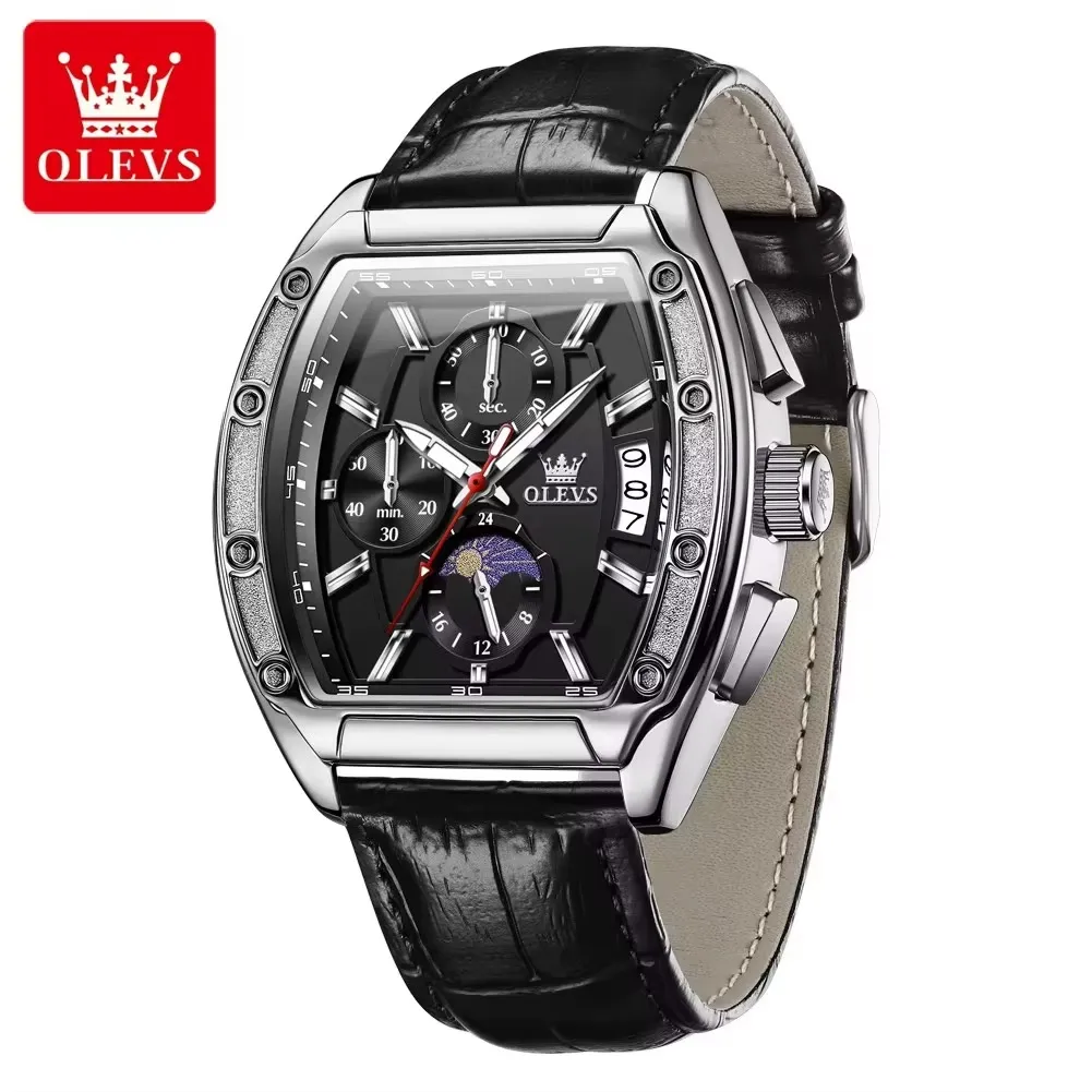 Olevs 3661 L - Silver Black 