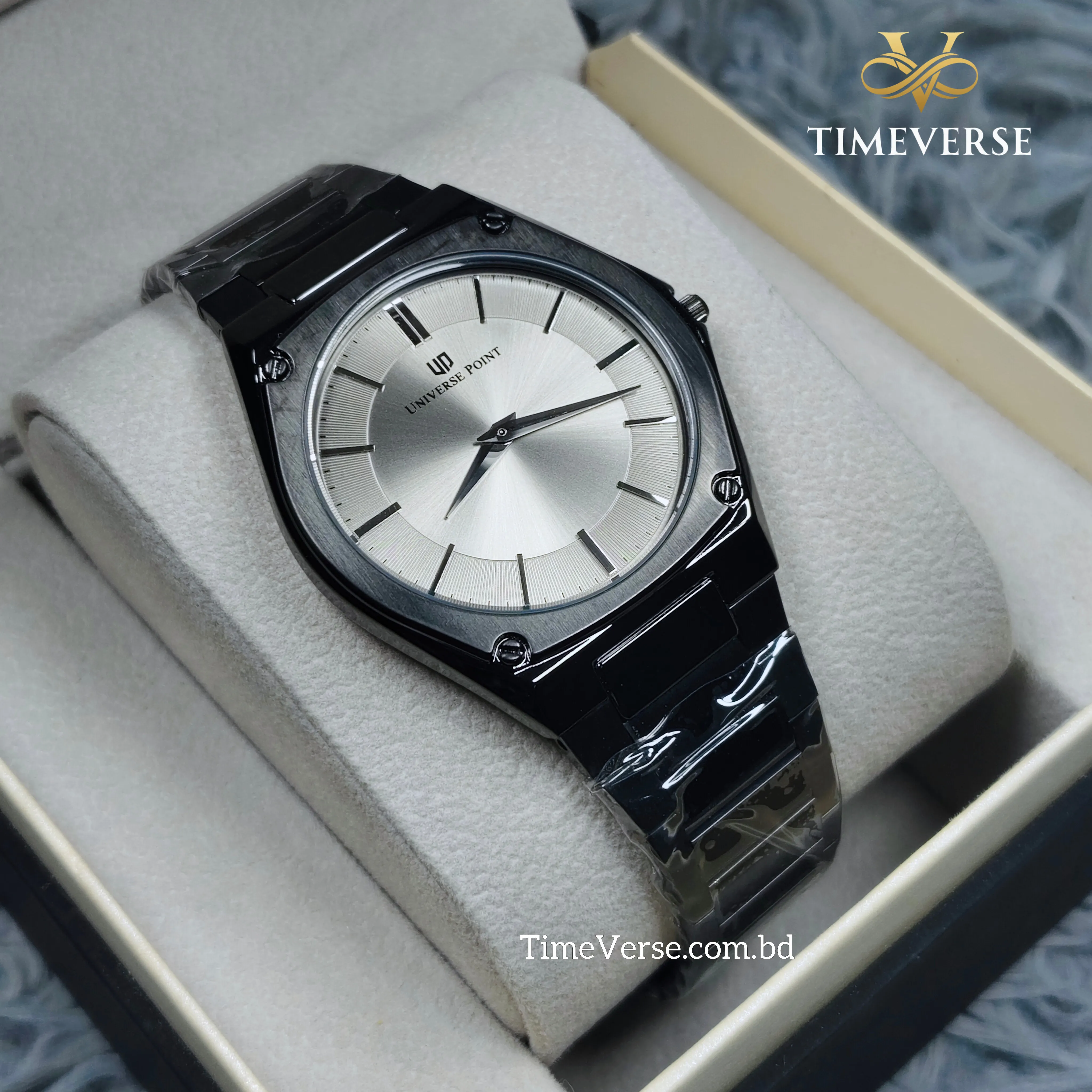 Universe Point 091 Men's Watch - Black Gray