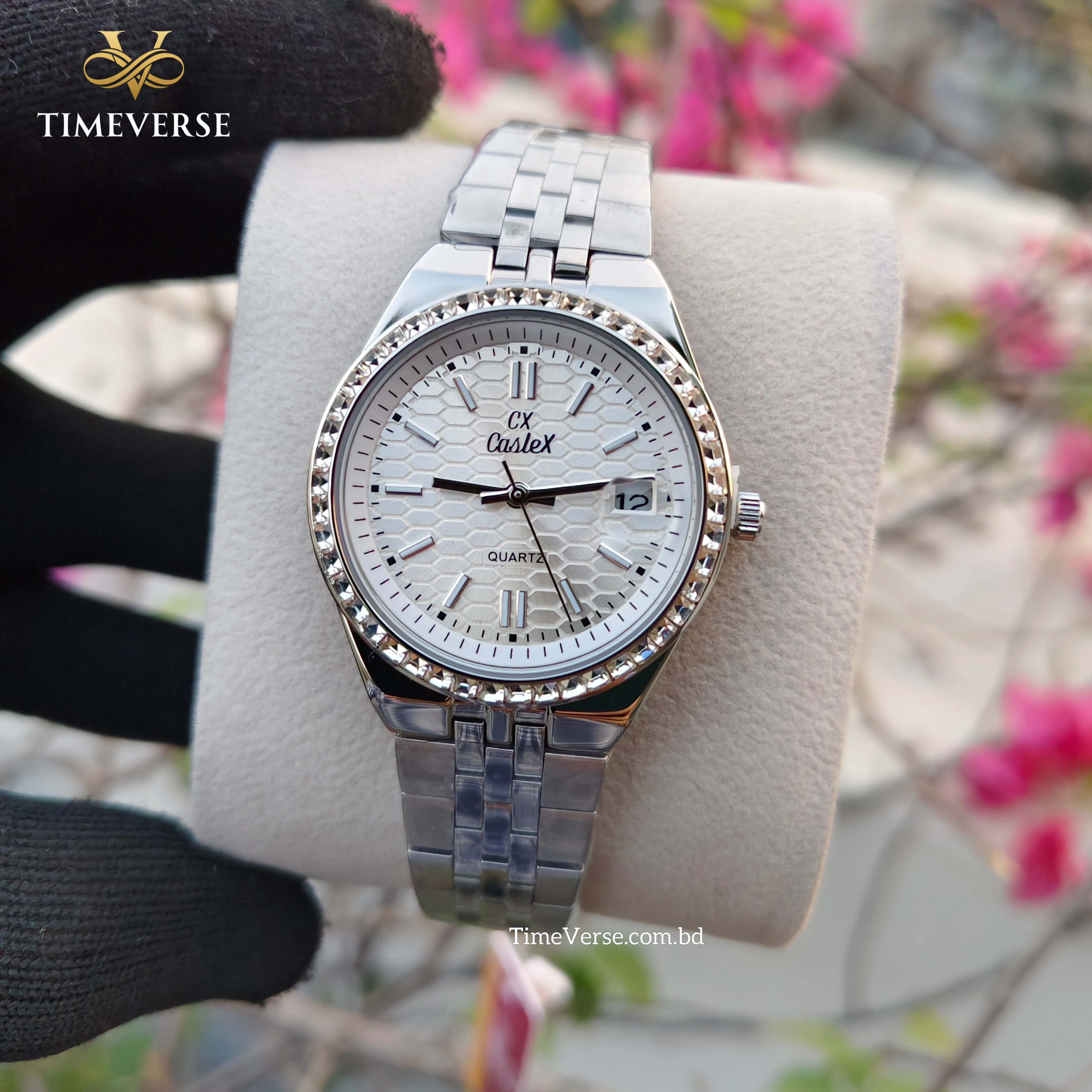 Caslex 061 Ladies Watch - Silver 