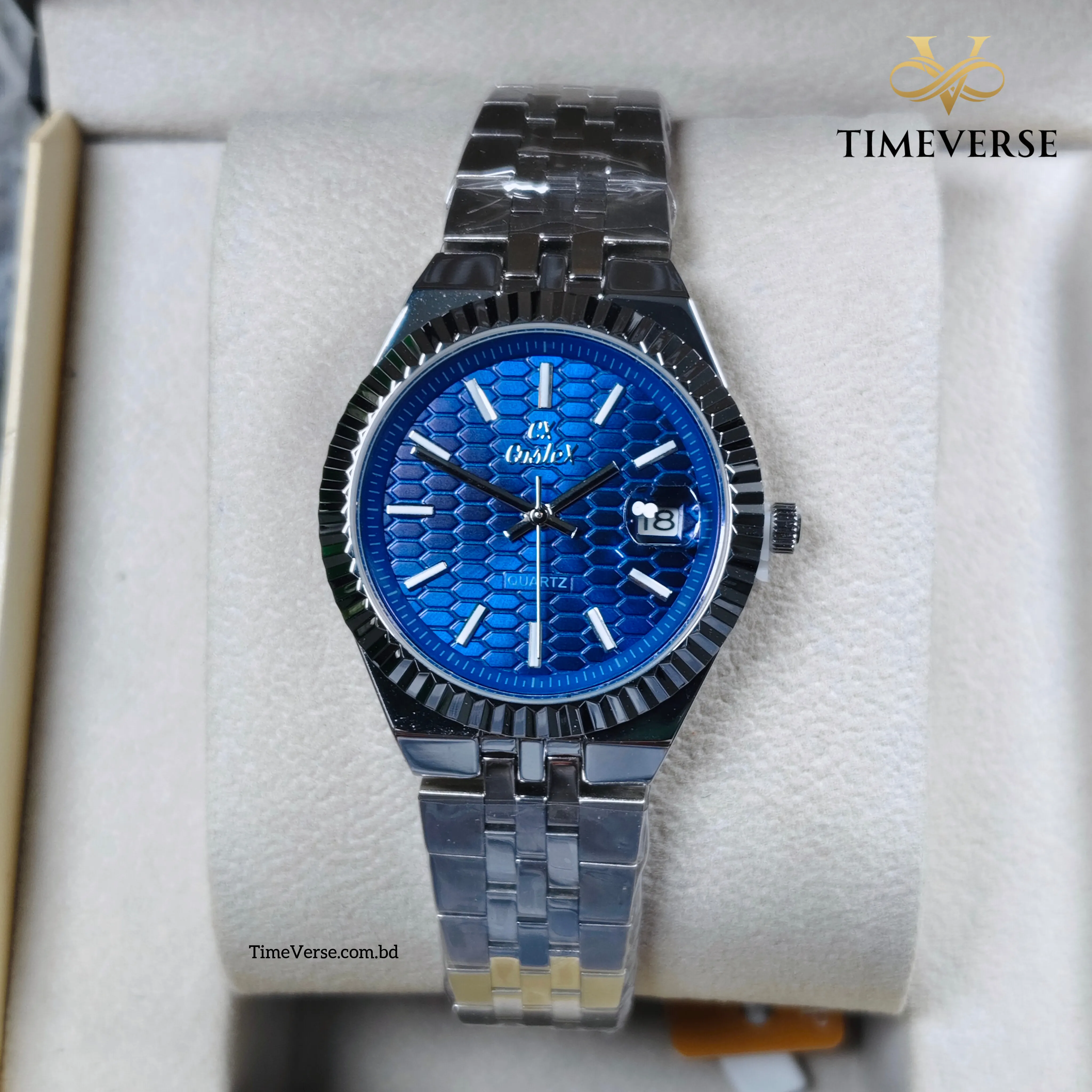 Caslex 062 Ladies Watch - Silver Blue