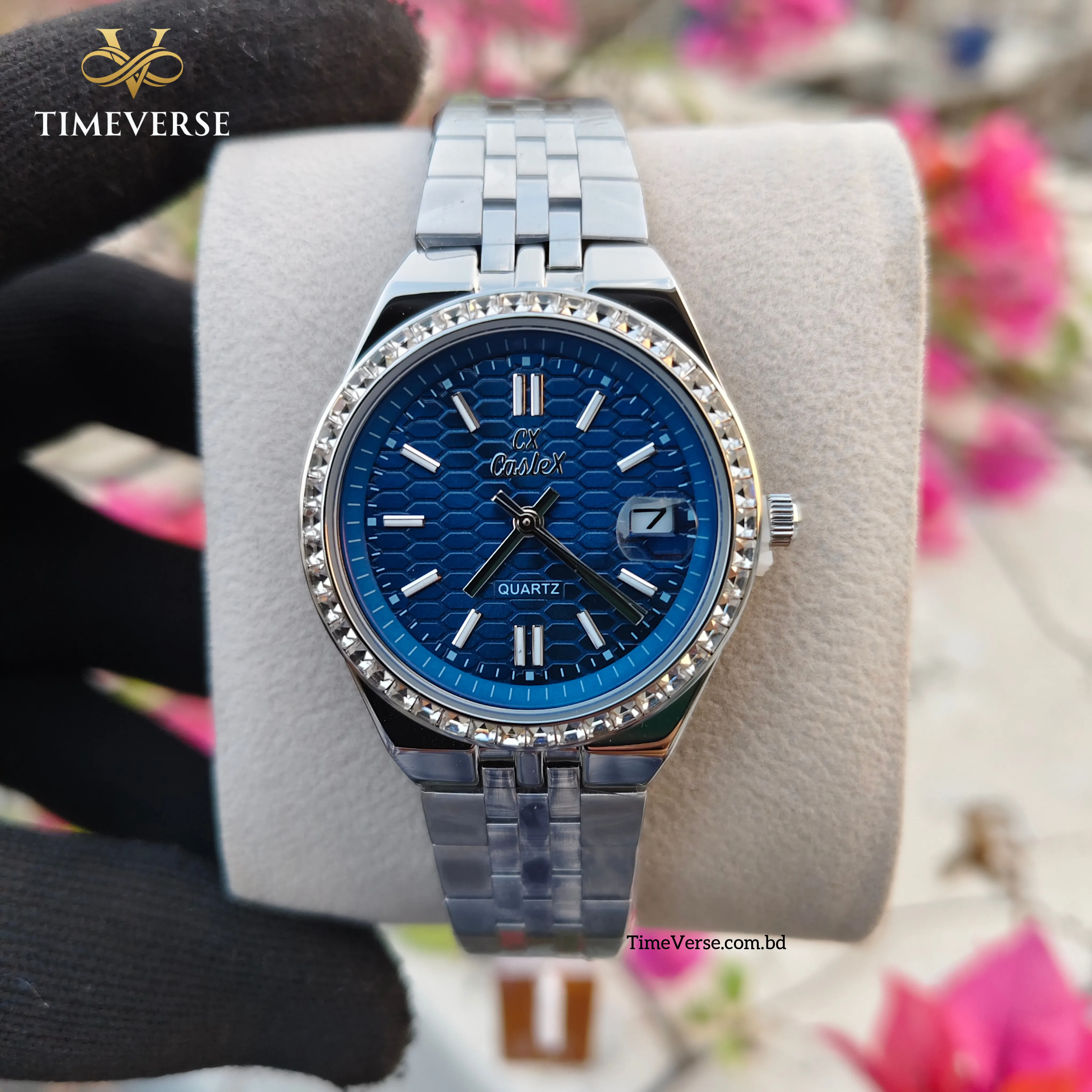 Caslex 061 Ladies Watch - Silver Blue