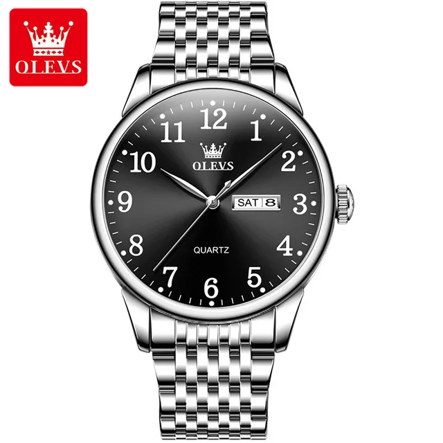 Olevs 5535 CH - Silver Black