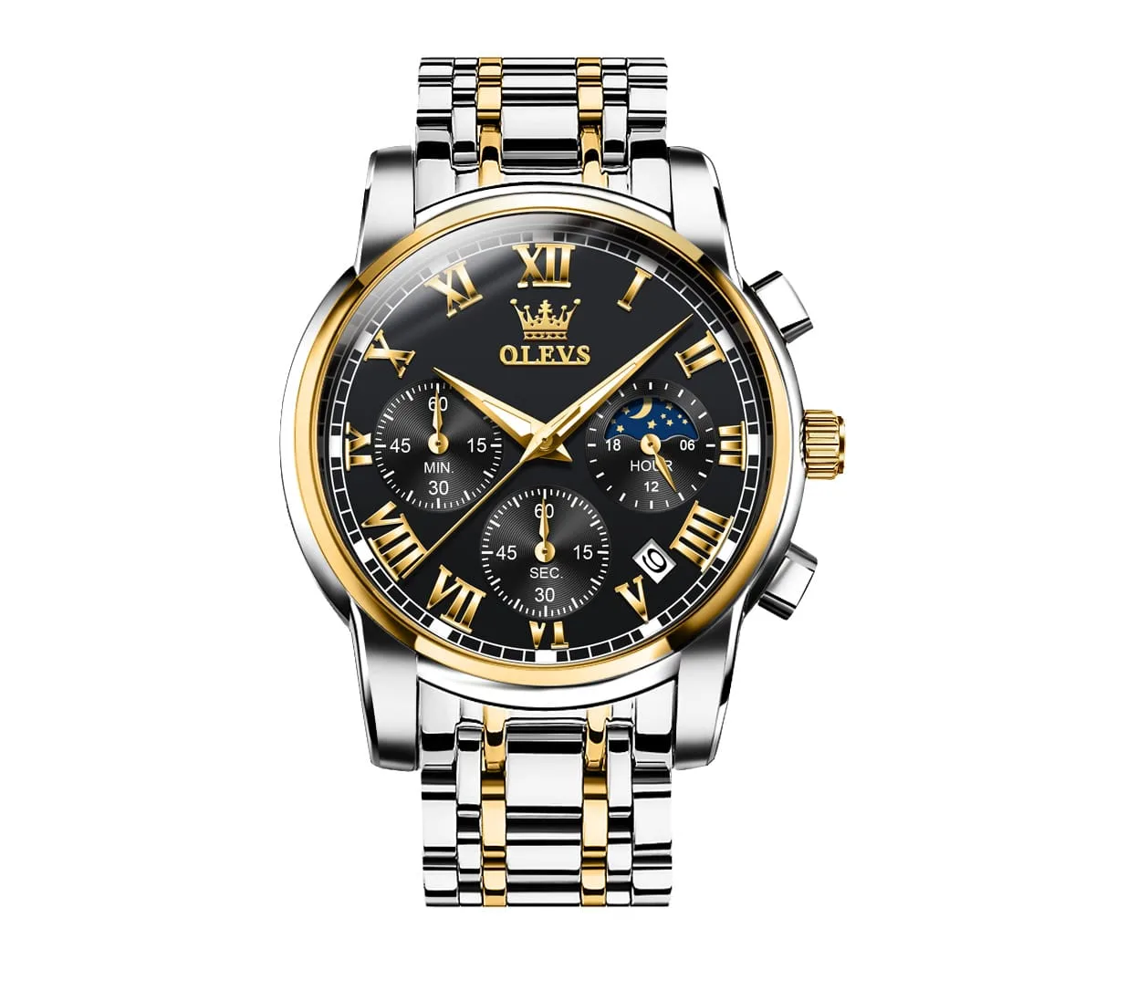 Olevs 2871 CH - Sliver Gold Black