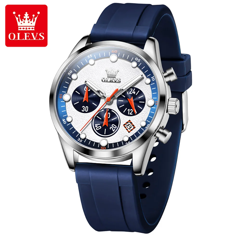 Olevs 5602 Silicone For Man - Blue