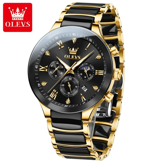 Olevs 7004 CH For Man - Gold Black