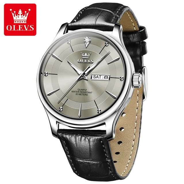 Olevs 9908 L - Black Gray