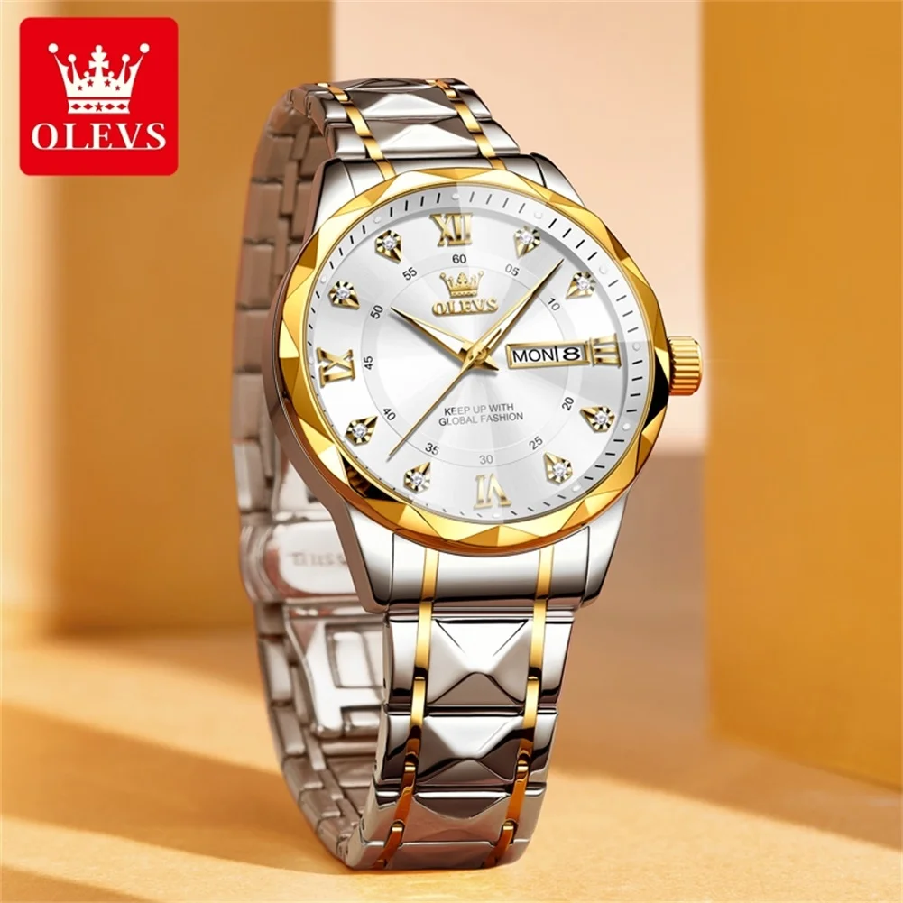 Olevs 5609 CH - Sliver Gold For Men