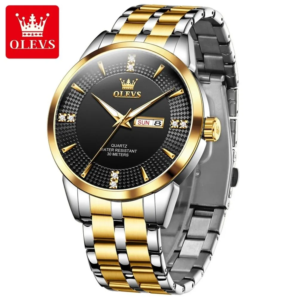 Olevs 9917 CH For Men - Gold Black