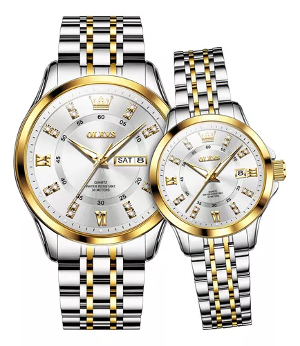 Olevs 3620 CH Couple  - Golden Silver