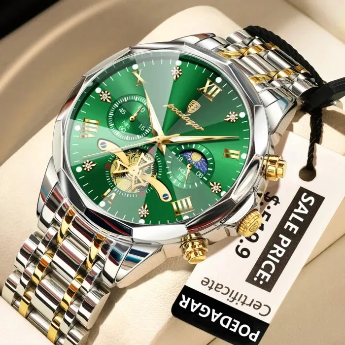 Poedagar 938 For Men - Silver Green