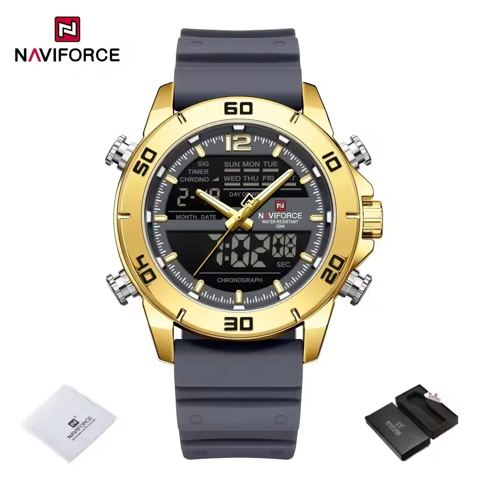 Naviforce 9253-T For Man - Gold Gray