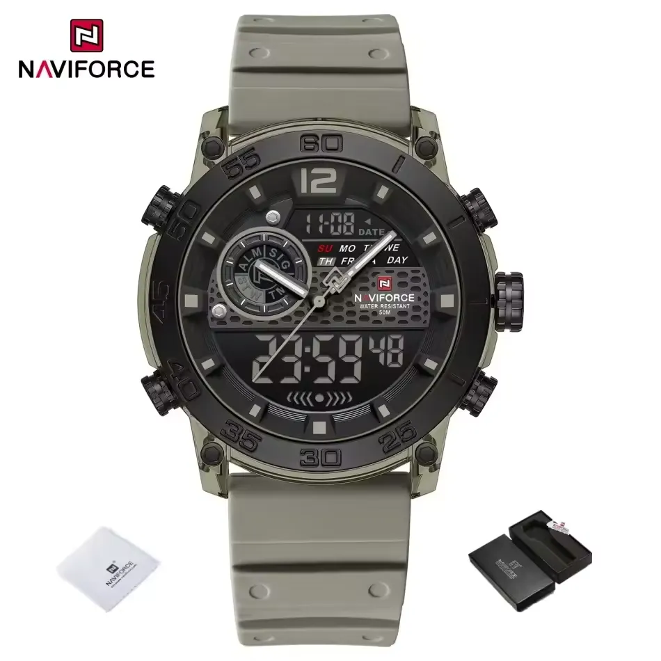 Naviforce 6104 For Men - Gray