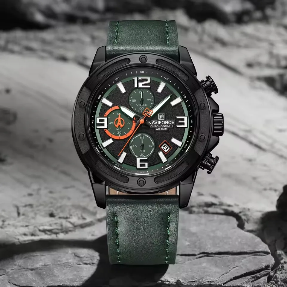 Naviforce 8074 For Men - Green