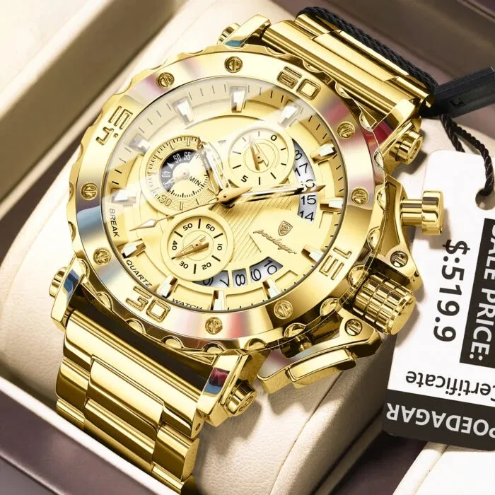Poedagar 892 CH For Men - Gold