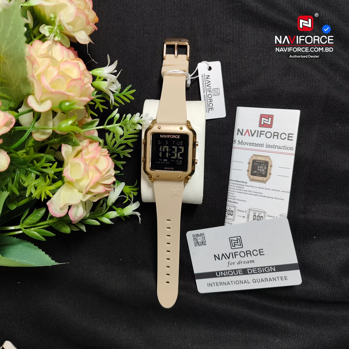 Naviforce 6105 For Women - Gold