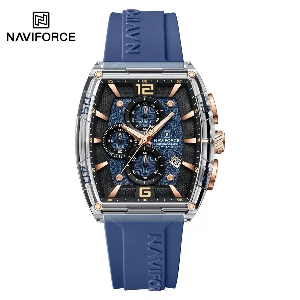 Naviforce 6101 For Men - Blue Rose