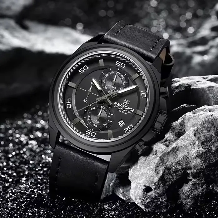 Naviforce 8075 For Men - Black